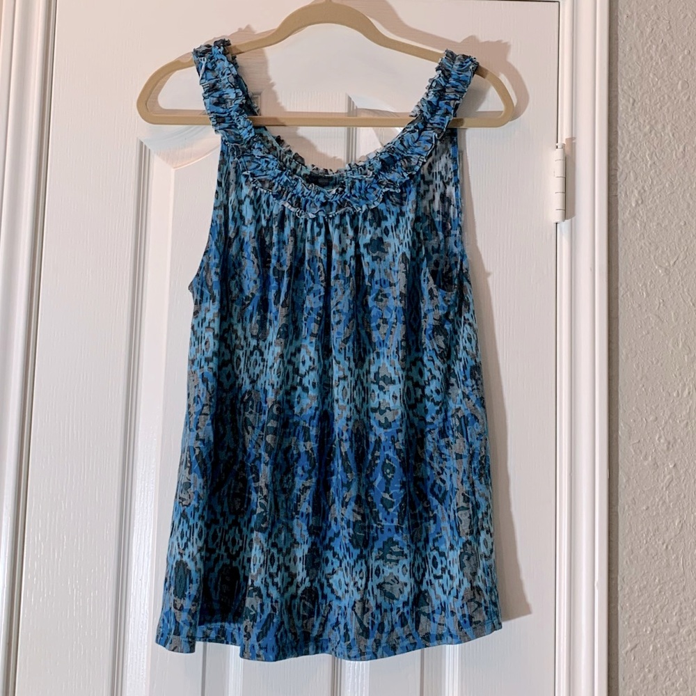 INC Blue, Black and Gray Tank Top